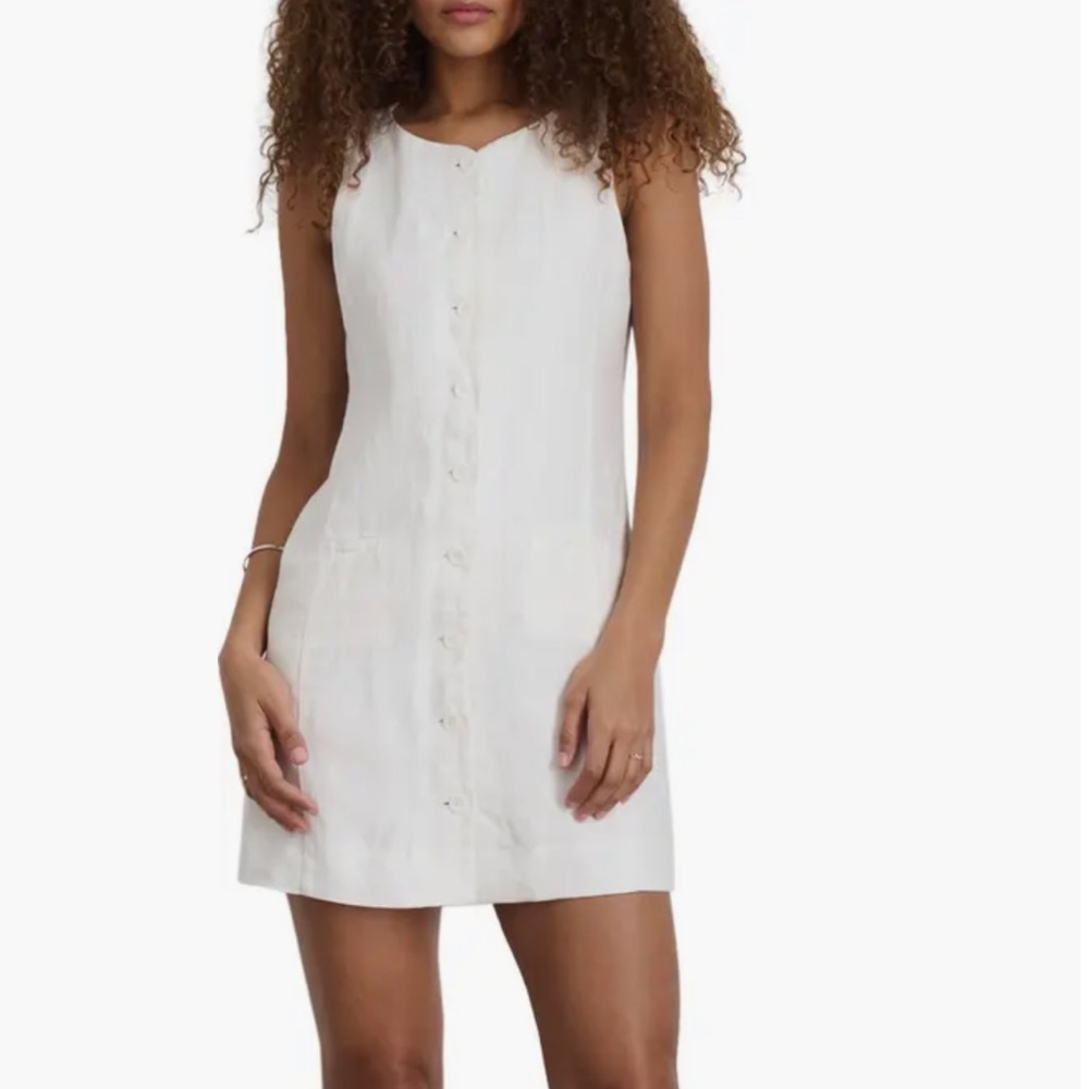 Alex Mill Anna Sleeveless Linen Dress